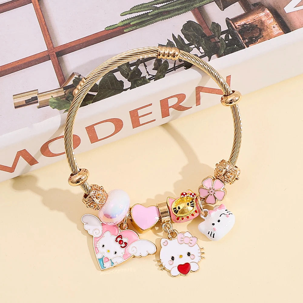 Sanrio Hello Kitty & Kuromi Charm Bracelet