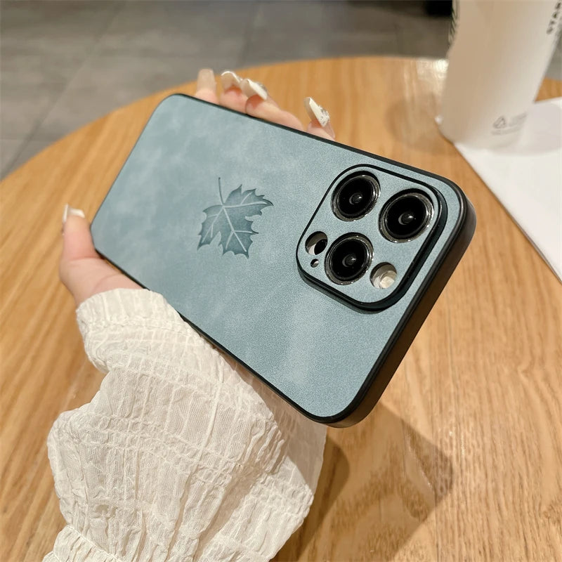 Vintage Leather Case for iPhone 11–16 Pro Max