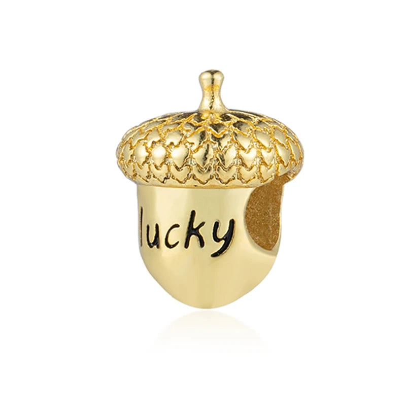 Gold-Plated Charm Collection– 925 Sterling Silver Compatible Beads for DIY Bracelets