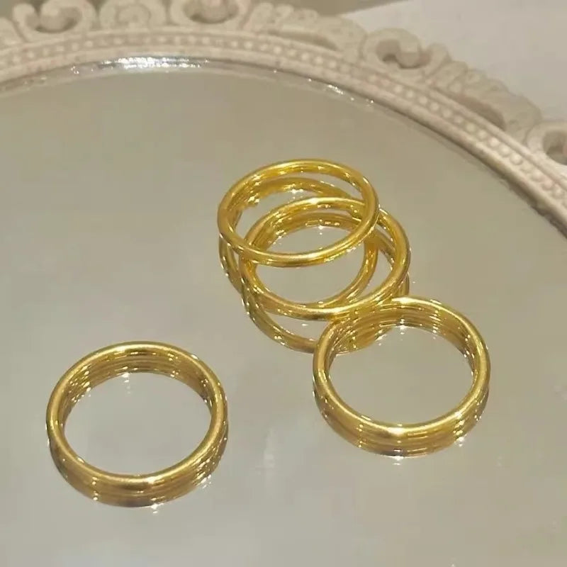 Thin Twist Stackable Ring – Minimalist 2mm Design