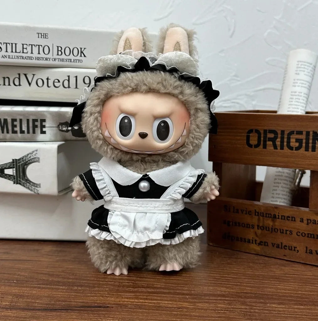 Labubu Capybara Cosplay Outfit – Plush Doll Clothes for 17cm