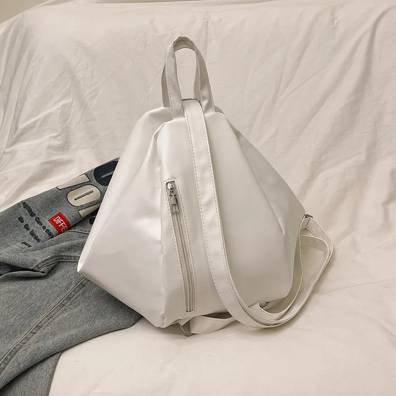 Soft Urban Triangle Backpack – Minimal & Versatile