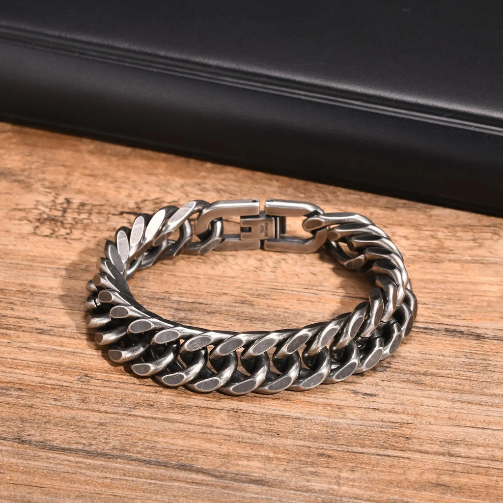 Dominus Cuban Chain Bracelet - Grey