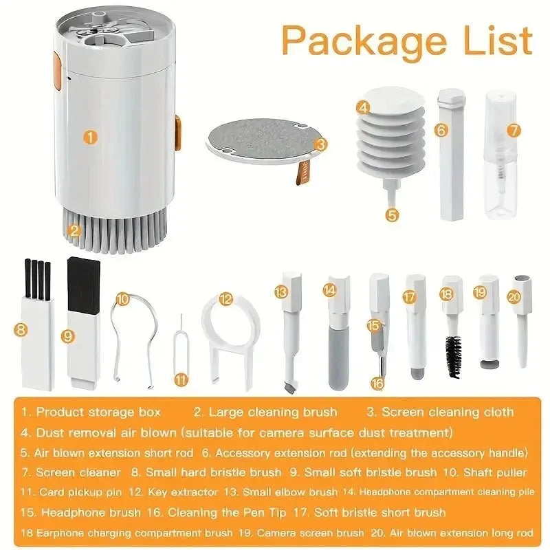 20-in-1 Multi-Function Tech Cleaning Kit