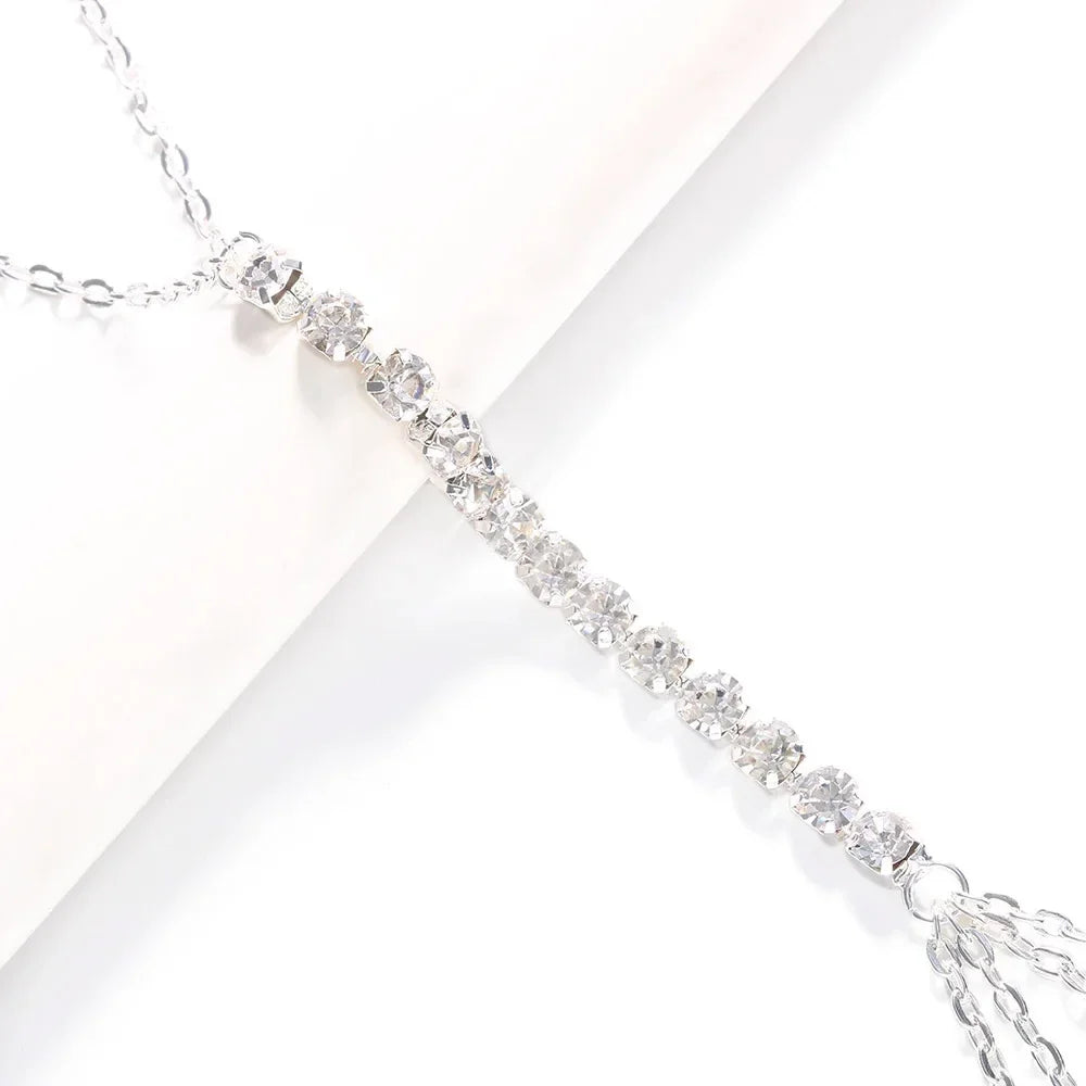 Rhinestone Body Chain Bra