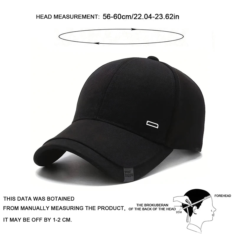 Minimalist Buckle Label Baseball Cap
