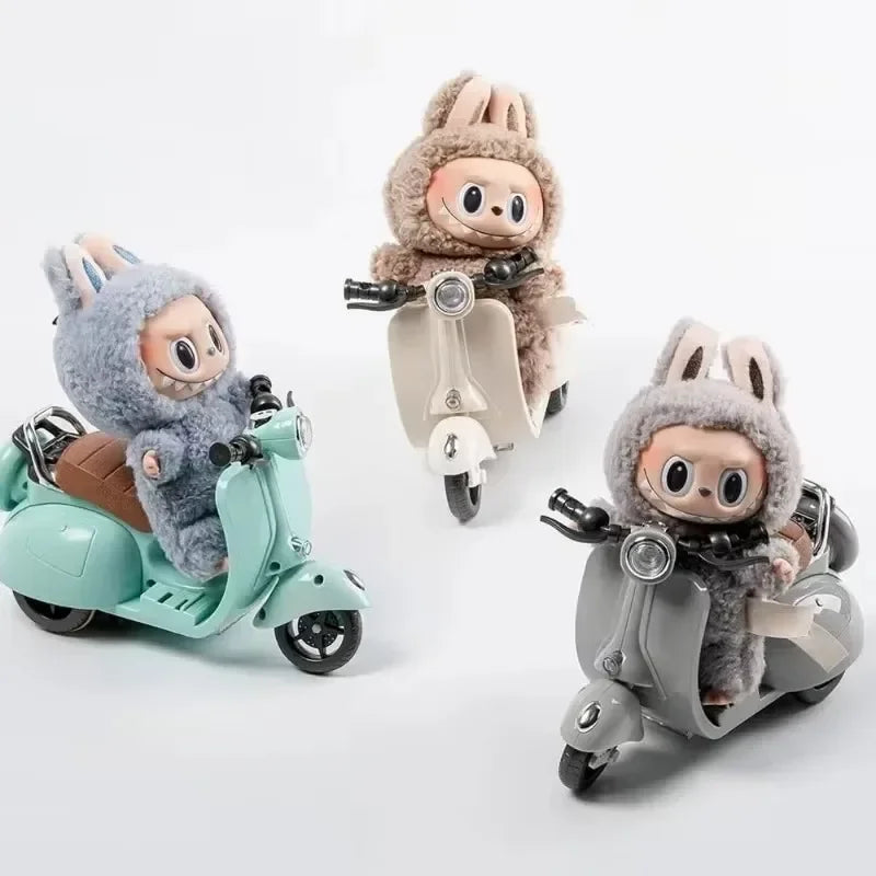 Mini Labubu – Retro Scooter Accessory (with LED & Music)