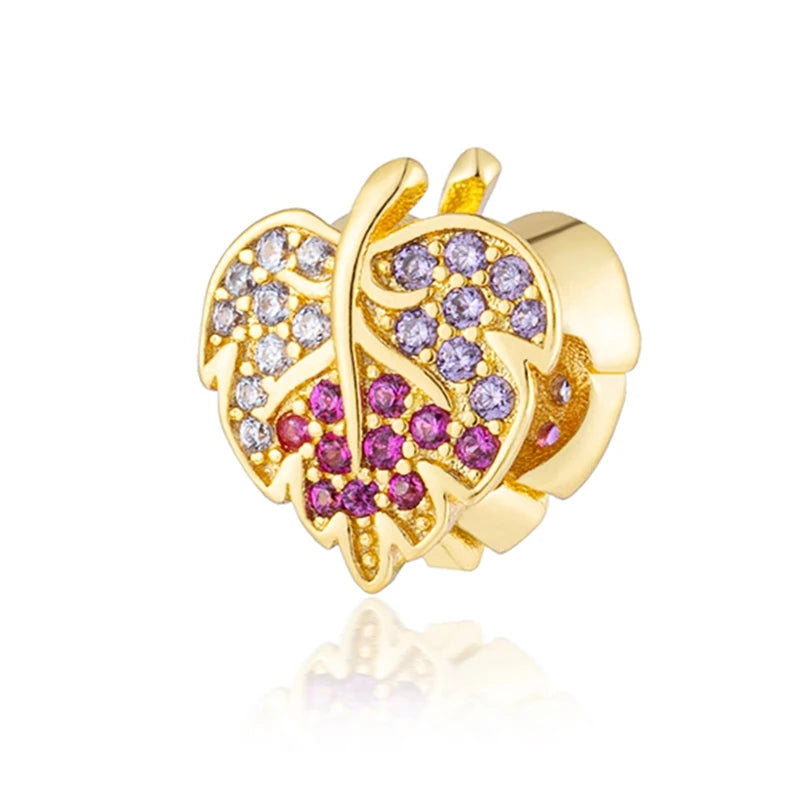 Gold-Plated Charm Collection– 925 Sterling Silver Compatible Beads for DIY Bracelets