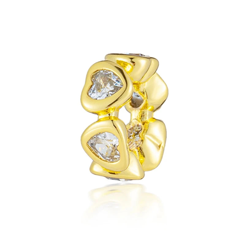 Gold-Plated Charm Collection– 925 Sterling Silver Compatible Beads for DIY Bracelets