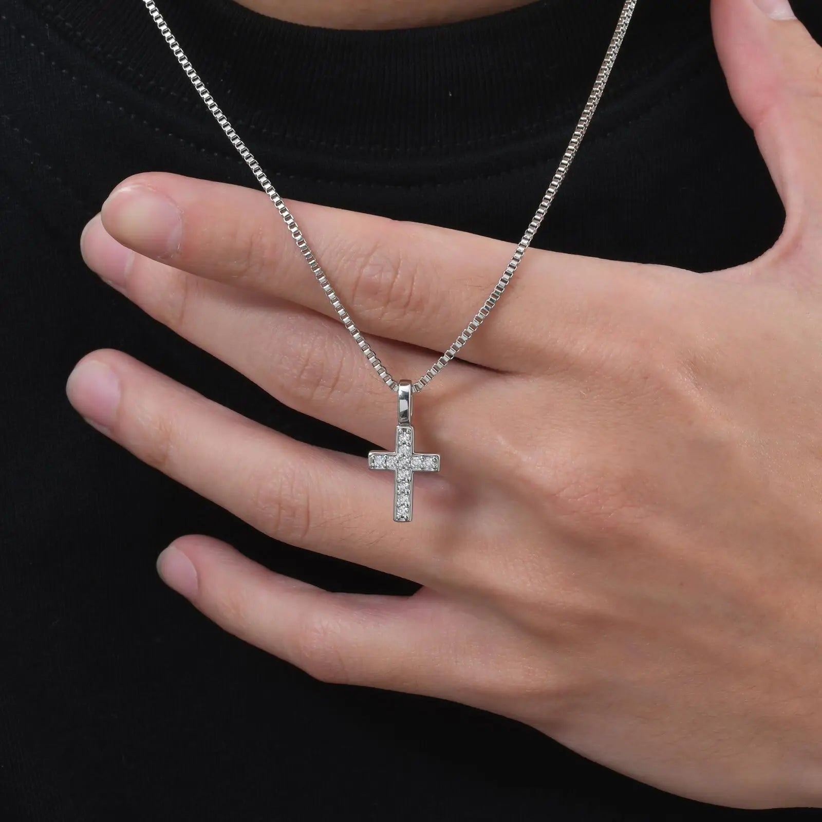 Vanguard Mini Cross Pendant Necklace