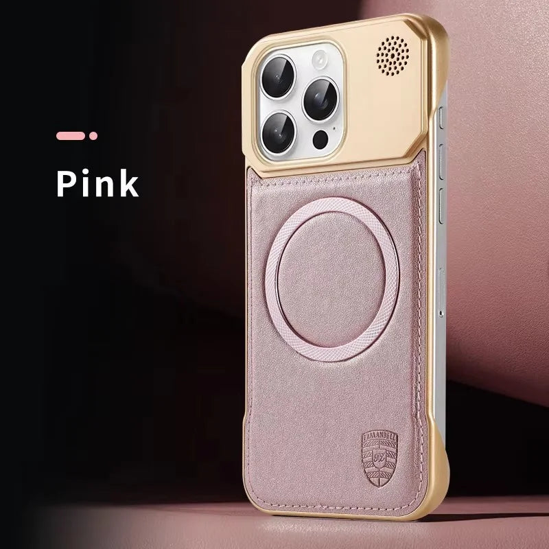 Luxury Aromatherapy Leather Magnetic Iphone Case