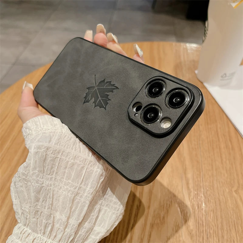 Vintage Leather Case for iPhone 11–16 Pro Max