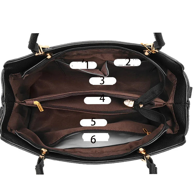 Elegant Two-Tone Leather Bag