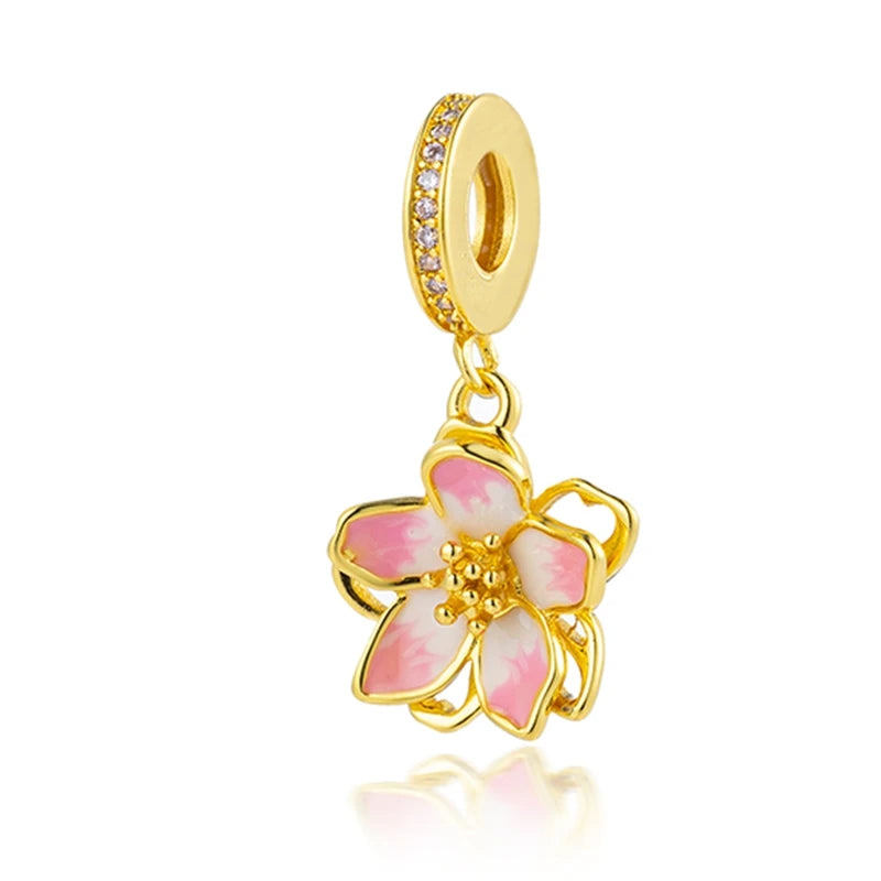 Gold-Plated Charm Collection– 925 Sterling Silver Compatible Beads for DIY Bracelets