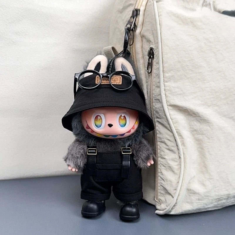 Mini Labubu – Urban Explorer Outfit Set (15/17cm Doll Clothes)