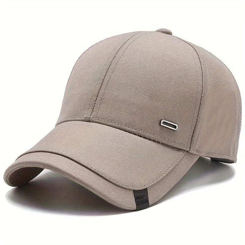 Minimalist Buckle Label Baseball Cap