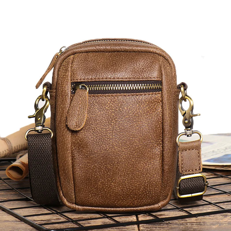 HeritageCraft™ Vintage Leather Shoulder Bag