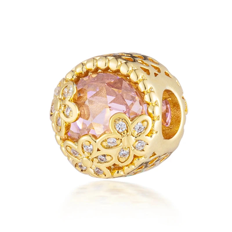 Gold-Plated Charm Collection– 925 Sterling Silver Compatible Beads for DIY Bracelets