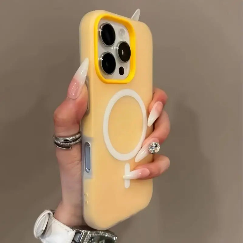 2-in-1 Candy Colour Soft Case with MagSafe – For iPhone 14–16 Series