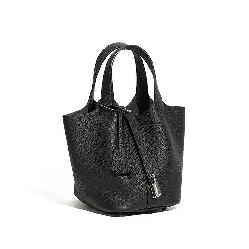 Premium - Elegant Leather Bucket Bag