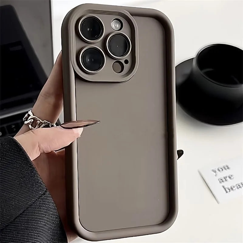 Matte Candy Colour TPU Case for iPhone 8–16 Series