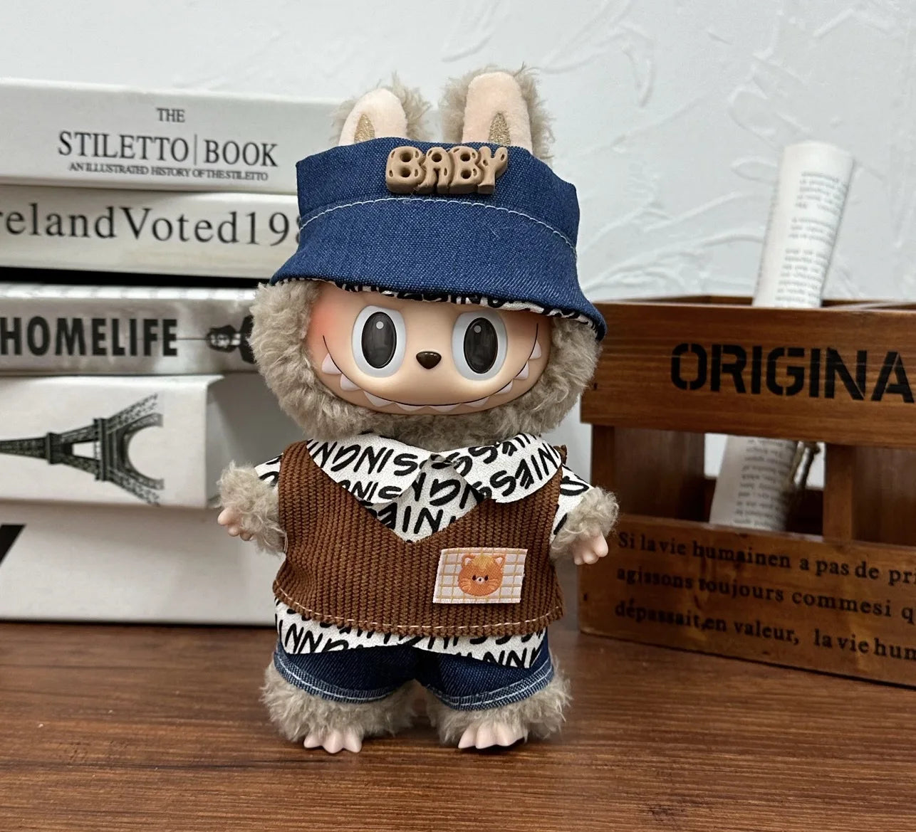 Labubu Capybara Cosplay Outfit – Plush Doll Clothes for 17cm