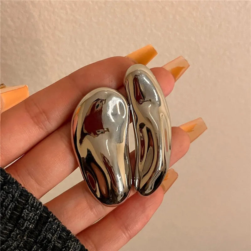 Aurora Sculpted Gold Leaf Earrings