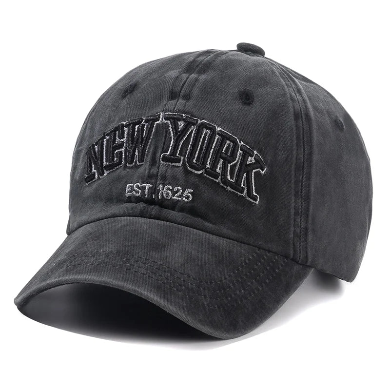 NYC Heritage™ Washed Cotton Cap – Unisex Vintage Dad Hat