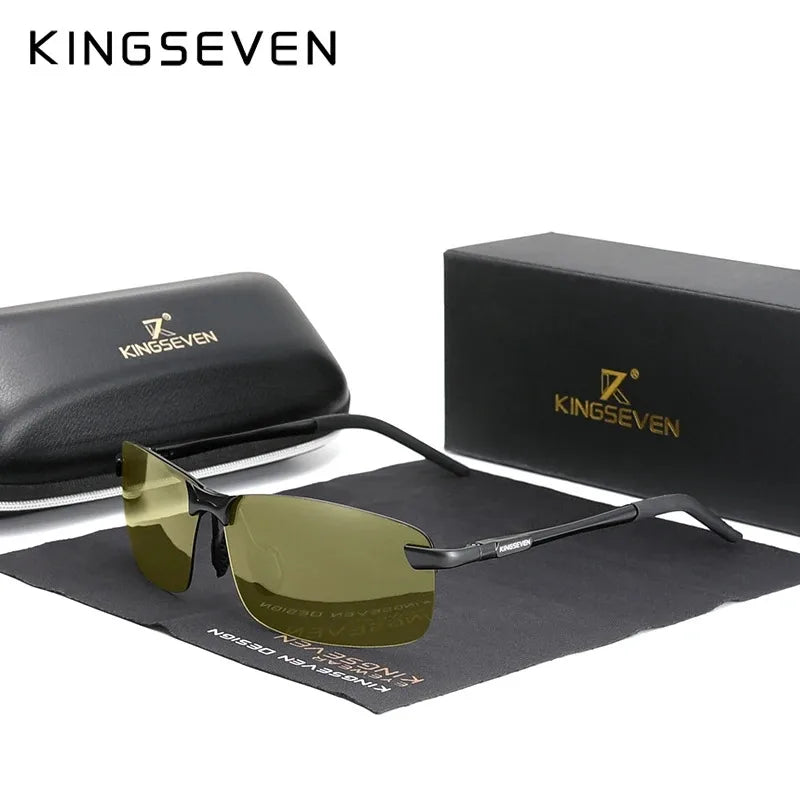 KINGSEVEN Men's Photochromic Polarised Sunglasses