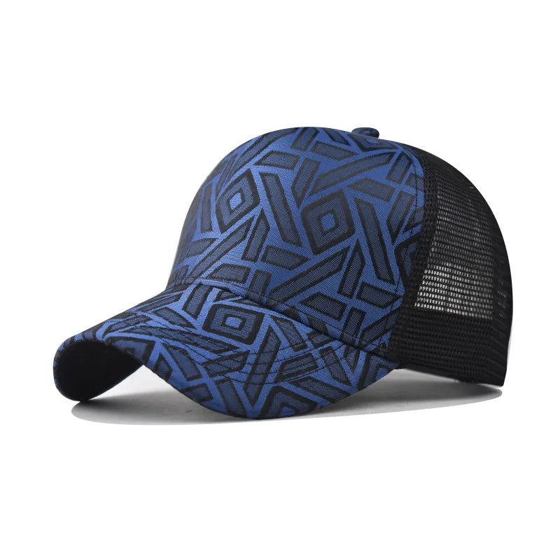 2025 UrbanEdge™ Plaid Mesh Baseball Cap – Unisex Summer Streetwear Essential