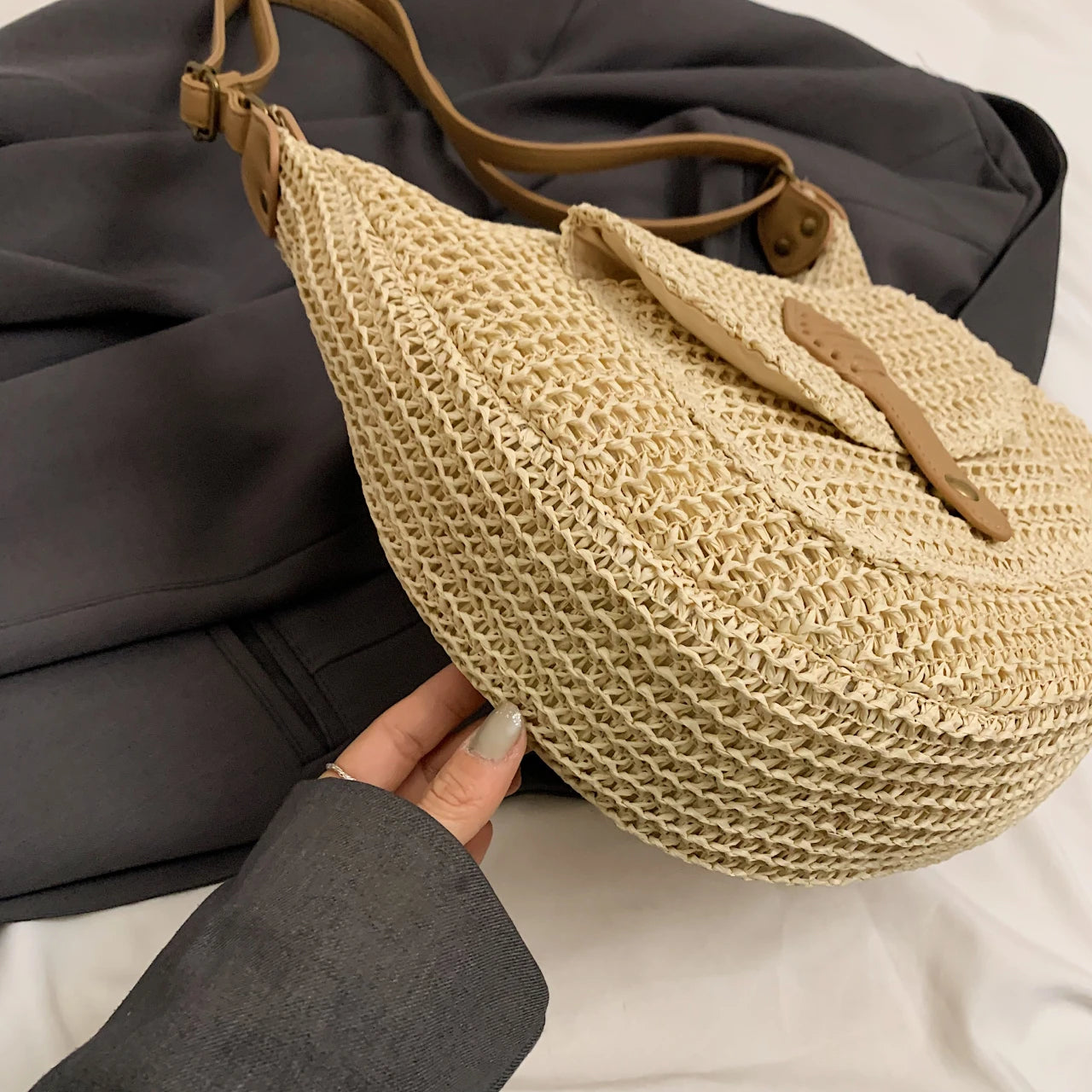 Handbag - Versatile Boho Beach Tote & Crossbody