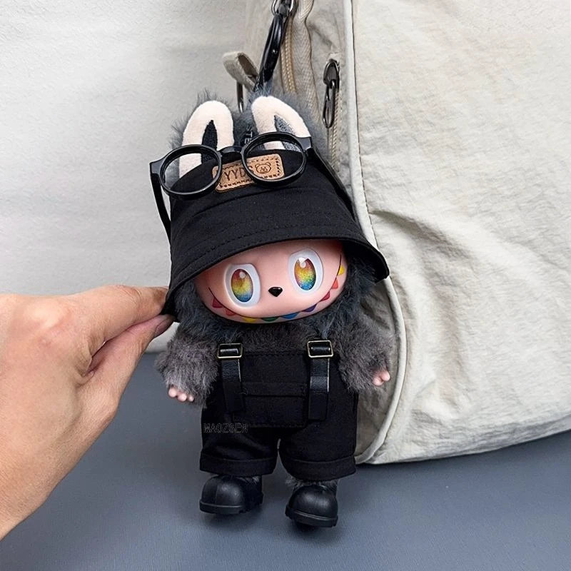 Mini Labubu – Urban Explorer Outfit Set (15/17cm Doll Clothes)