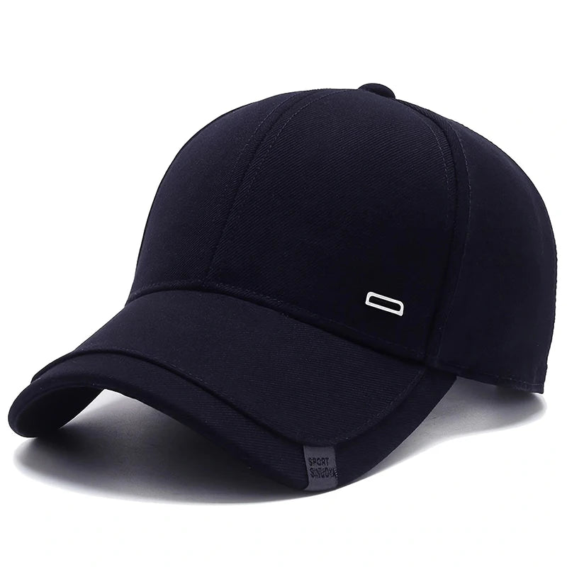Minimalist Buckle Label Baseball Cap
