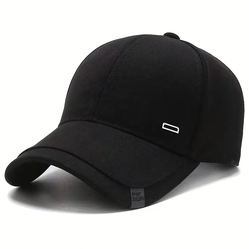 Minimalist Buckle Label Baseball Cap