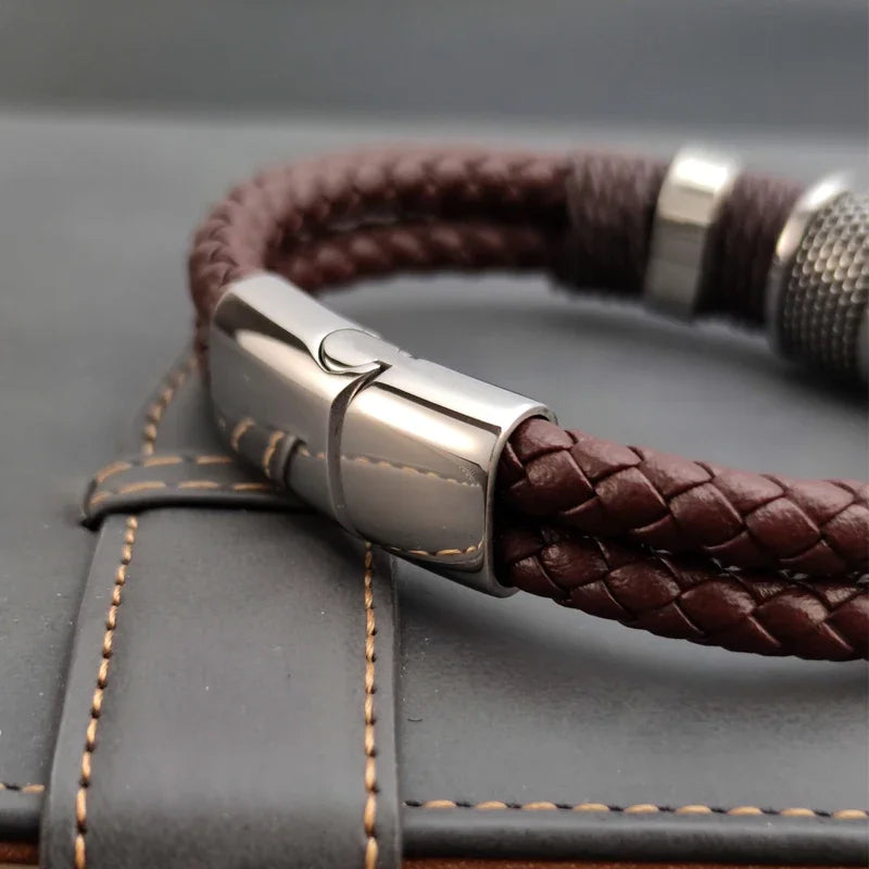 Vintage Brown Leather Bracelet