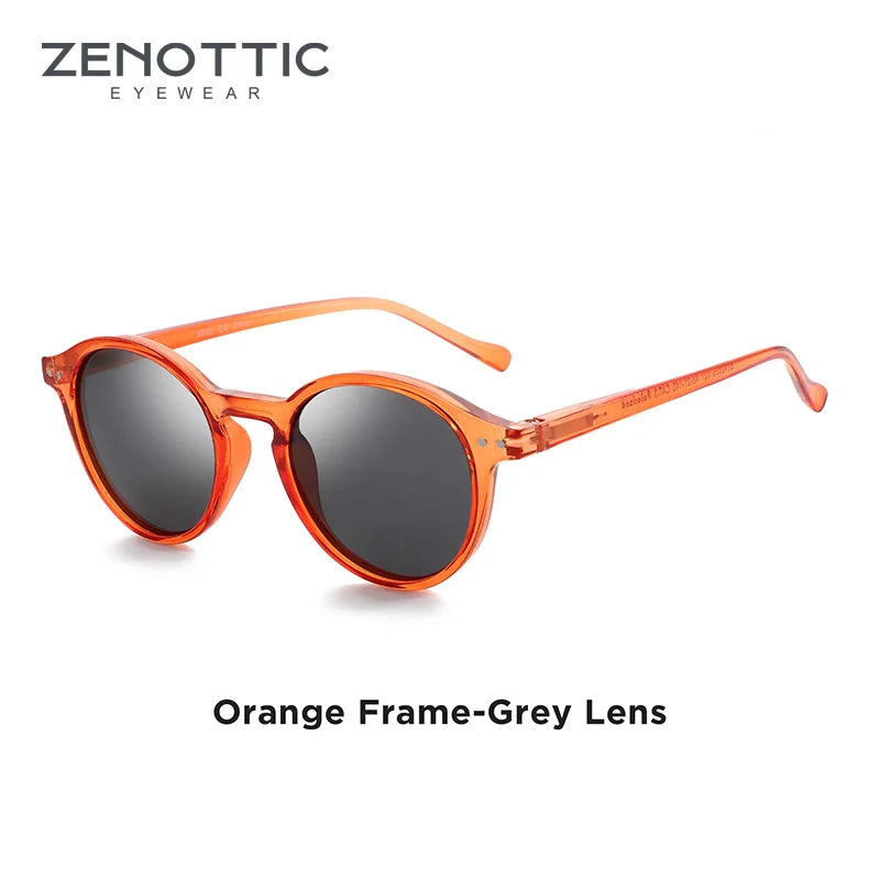 ZENOTTIC Retro Round Polarized Sunglasses – UV400 Protection