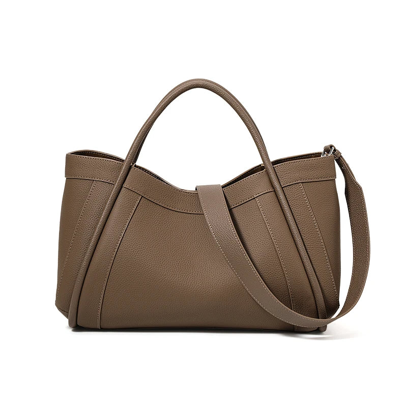 Premium - Timeless Cowhide Leather Tote