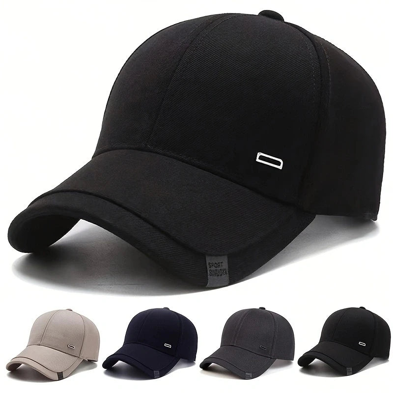 Minimalist Buckle Label Baseball Cap