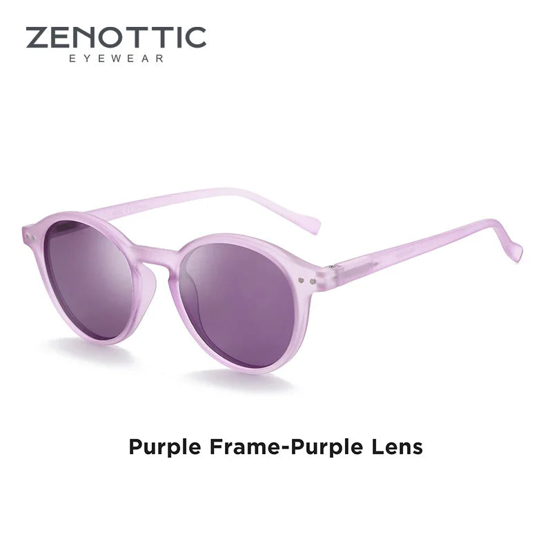 ZENOTTIC Retro Round Polarized Sunglasses – UV400 Protection