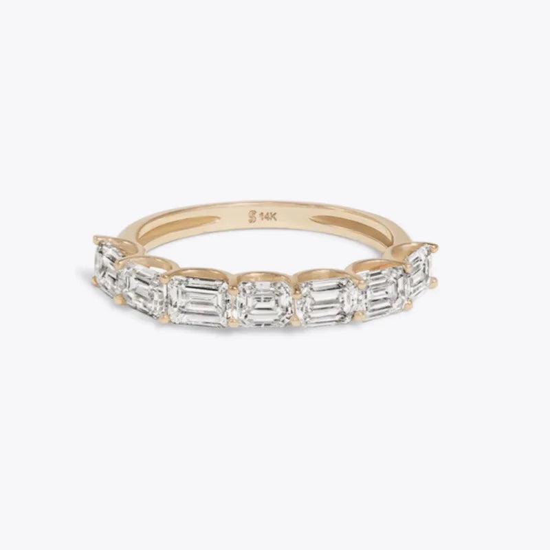 Minimalist Women’s Gold-Coloured Cubic Zirconia Stacking Rings