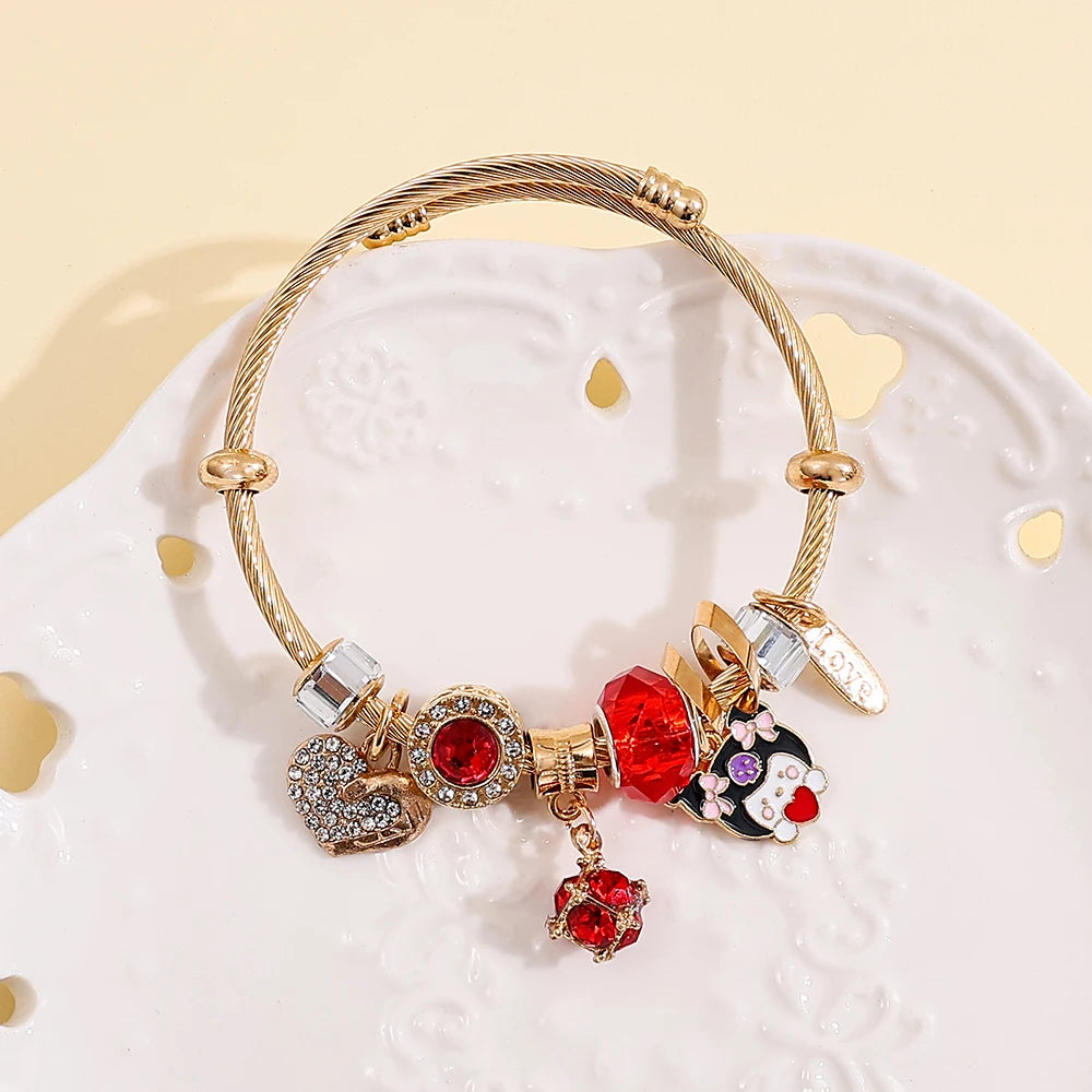 Sanrio Hello Kitty & Kuromi Charm Bracelet