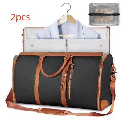 Large Capacity Travel Duffle Bag – Women's Foldable Suit & Clothes Organizer