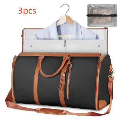 Large Capacity Travel Duffle Bag – Women's Foldable Suit & Clothes Organizer