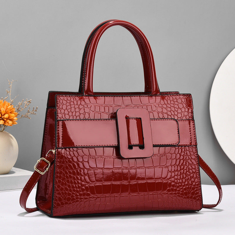 Elegant Glossy PU Handbag – Fashion Every Occasion